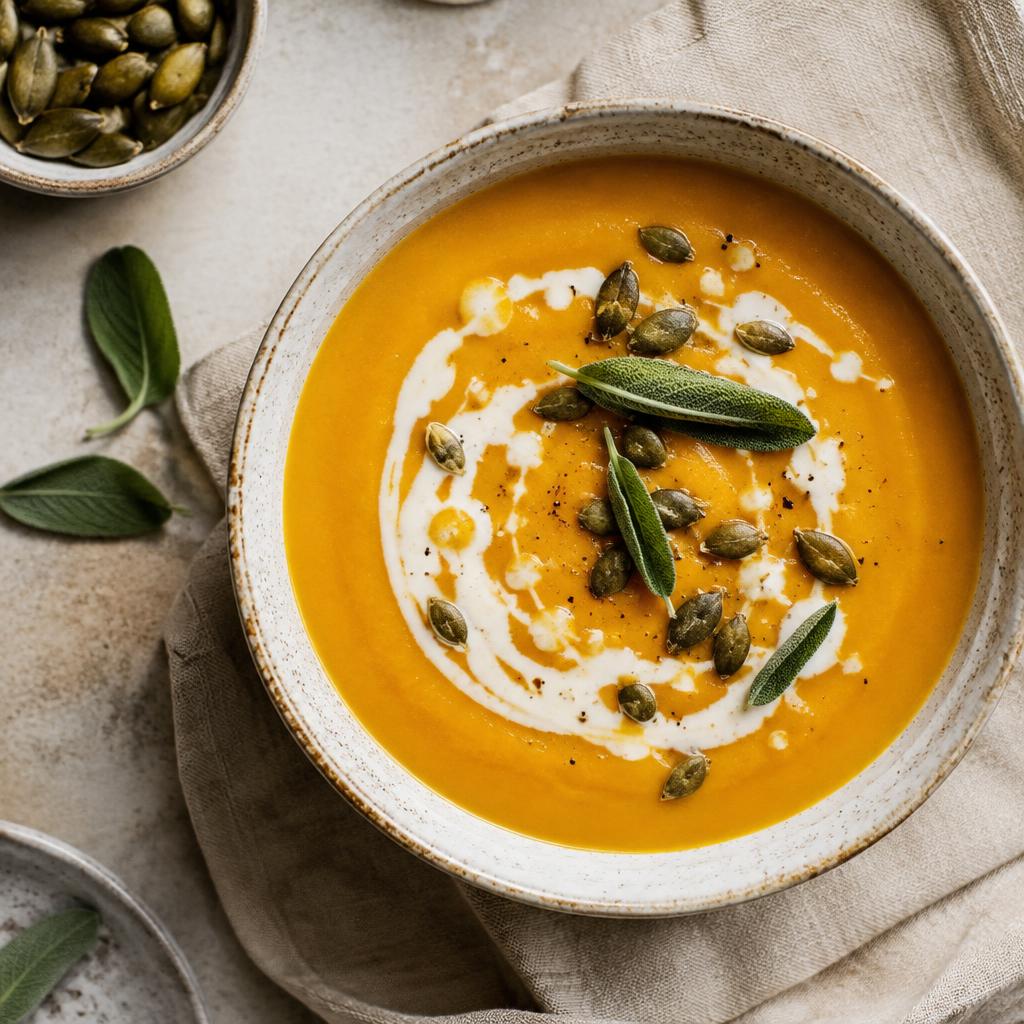 Squash, coconut & ginger soup